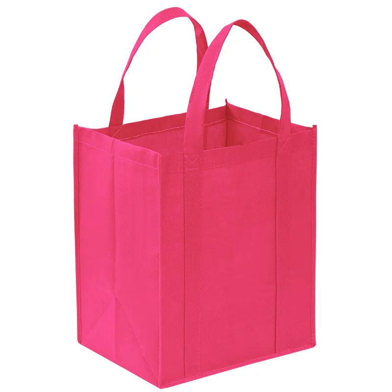 Non-Woven Foldable Reusable Tote Bag - Large Capacity Eco Shopping Bag