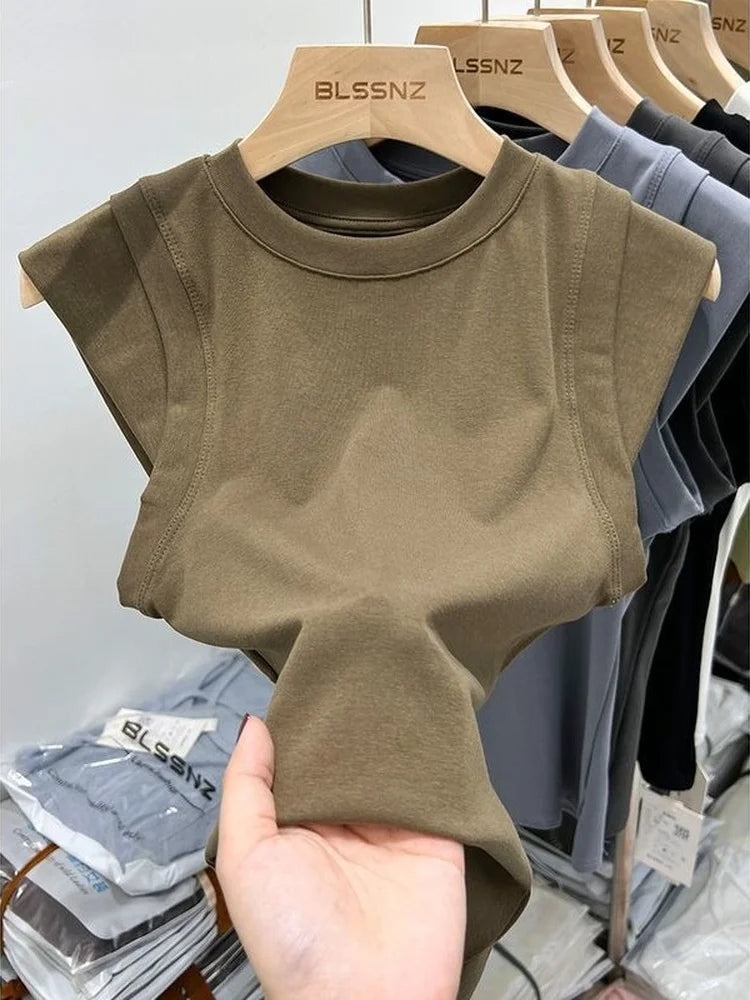 Women's Cotton Slim Long Sleeve Crop Top