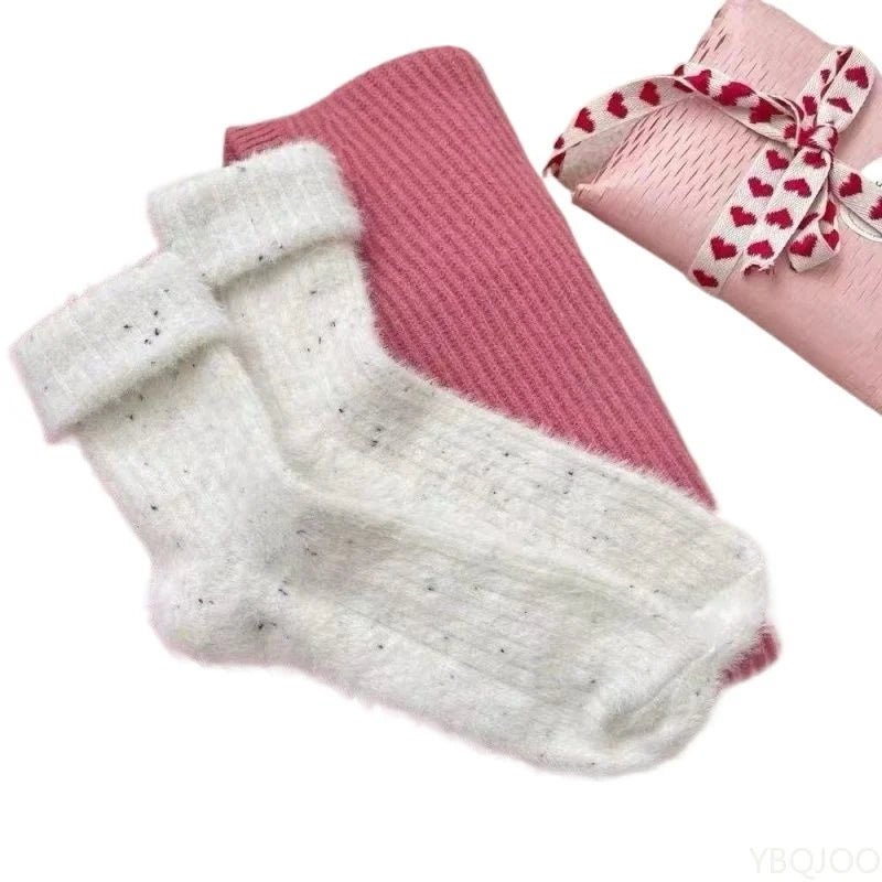 Women's Warm Velvet Stacked Socks – Soft Plush Winter Socks - lily supply