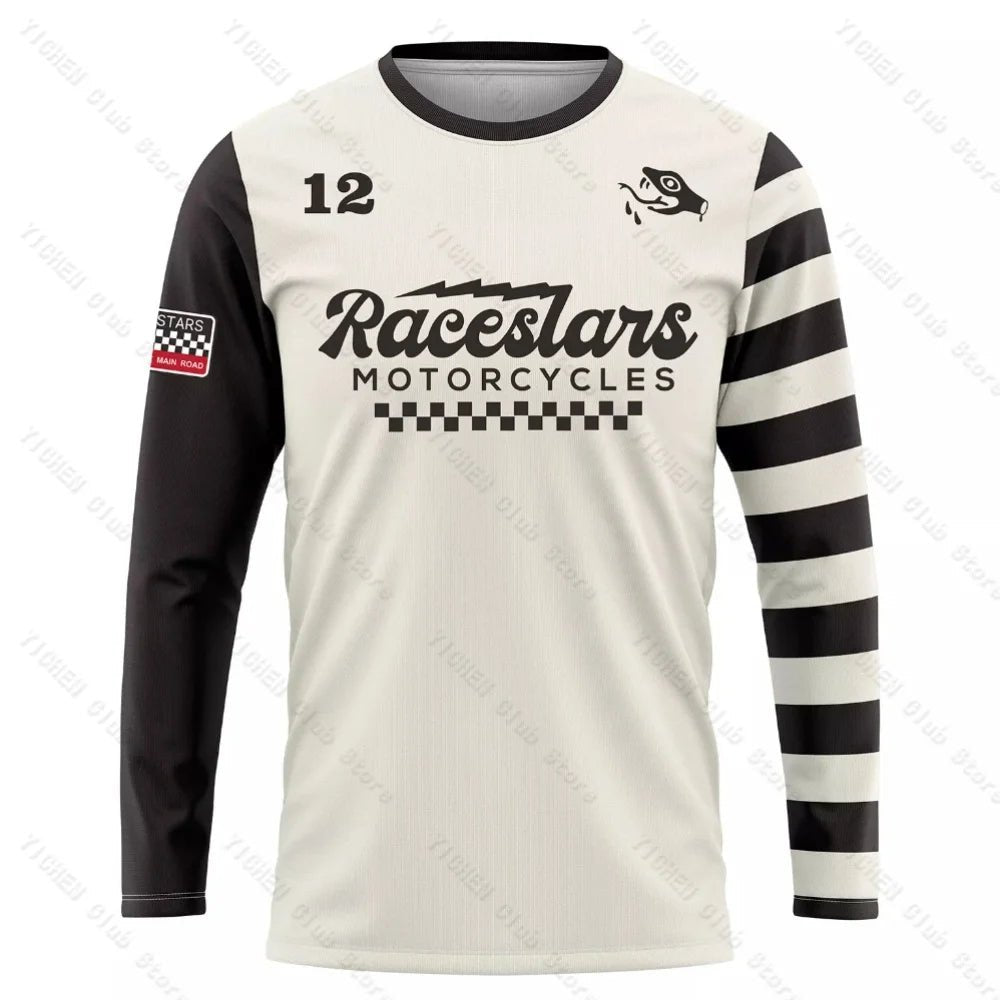 Men's Motocross MTB Cycling Jersey | Long Sleeve Mountain Bike Shirt - Men's Clothing - lily supply
