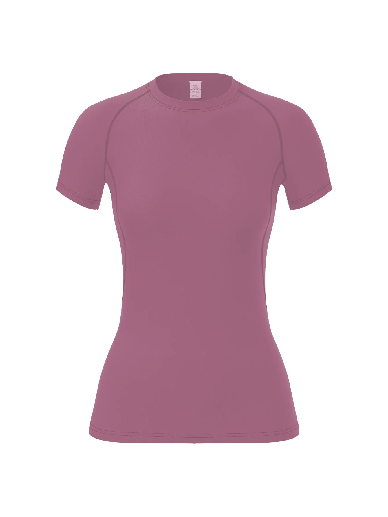 Women's compression shirt, short - sleeved sports yoga running T-shirt summer gym workout quick - drying stretch T-shirt, clothing - lily supply