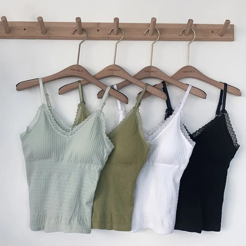 Women's Lace Padded Camisole Vest Top