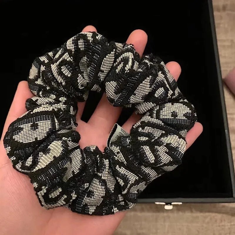 Classic Monogram Scrunchies - Luxury Hair Accessories - lily supply