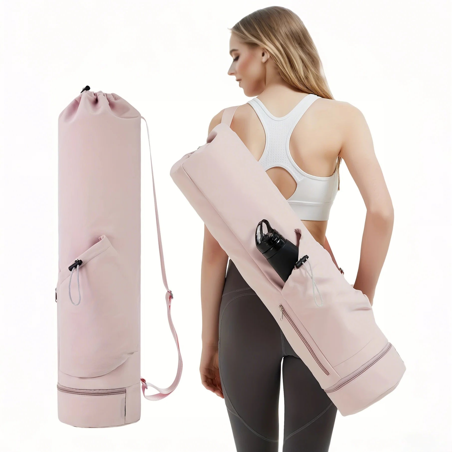 Yoga Mat Bag - Large Waterproof Tote Carrier with Adjustable Strap