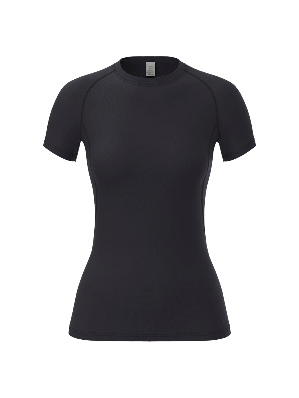 Women's compression shirt, short - sleeved sports yoga running T-shirt summer gym workout quick - drying stretch T-shirt, clothing - lily supply