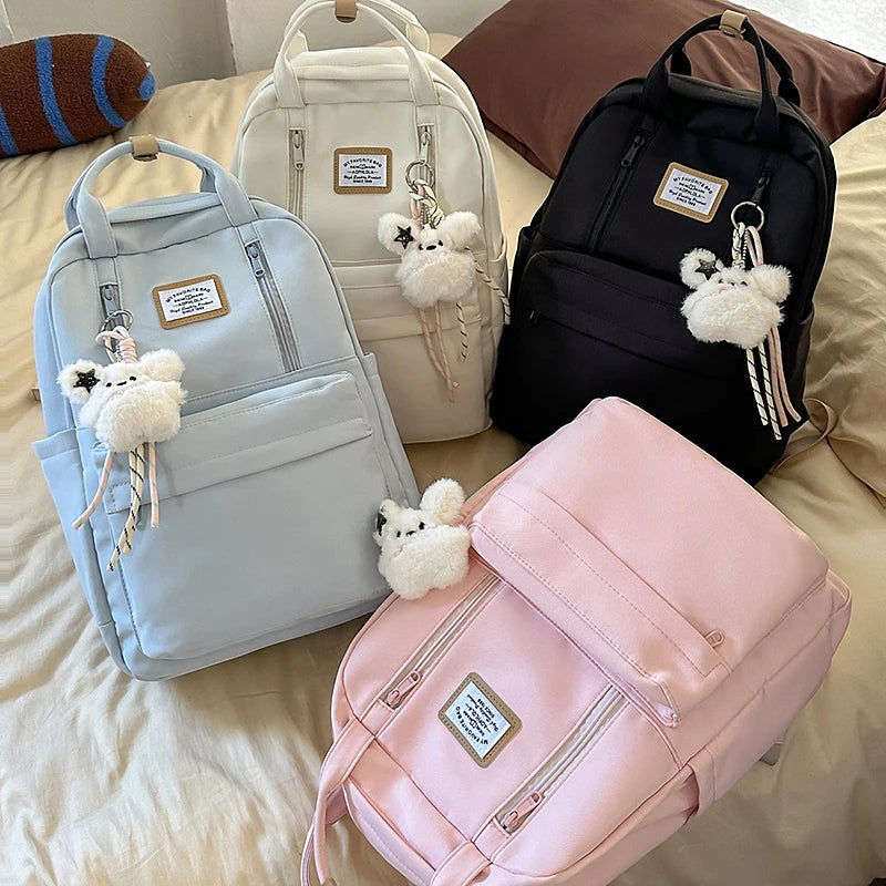 Women's Backpack Daily Travel Female Multi-pocket Casual Woman Man Travel Bag Schoolbag for Teenage Girl Boy Laptop Knapsack