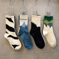 4 Pairs Soft Breathable Socks – Unisex Casual Everyday Socks - lily supply