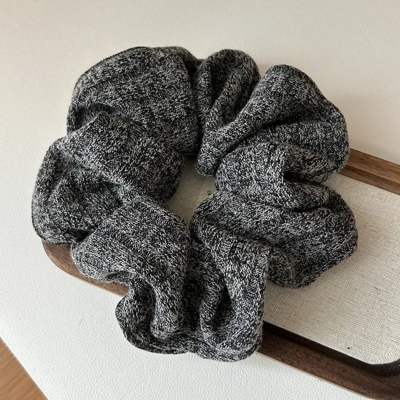 Leopard Print Oversized Scrunchie - Retro Elastic Hair Tie - lily supply