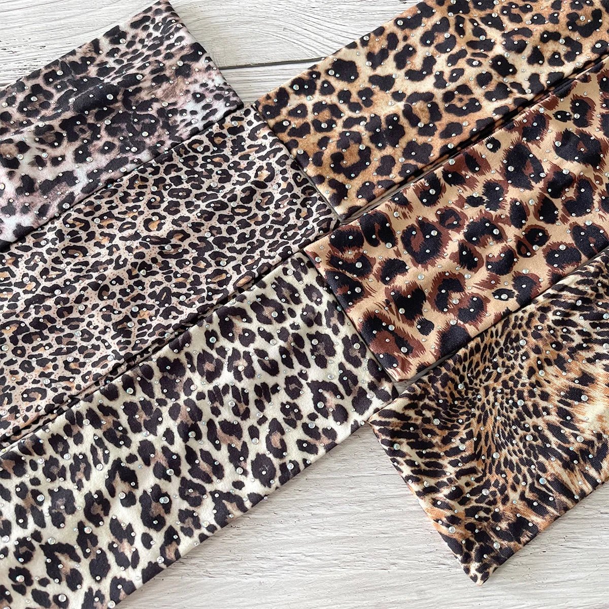 1pc Fashion Women Headband Rhinestone Leopard Printed Hairband Hair Accessories For Lady Girls Shopping Face Wash Turban Bandana - lily supply