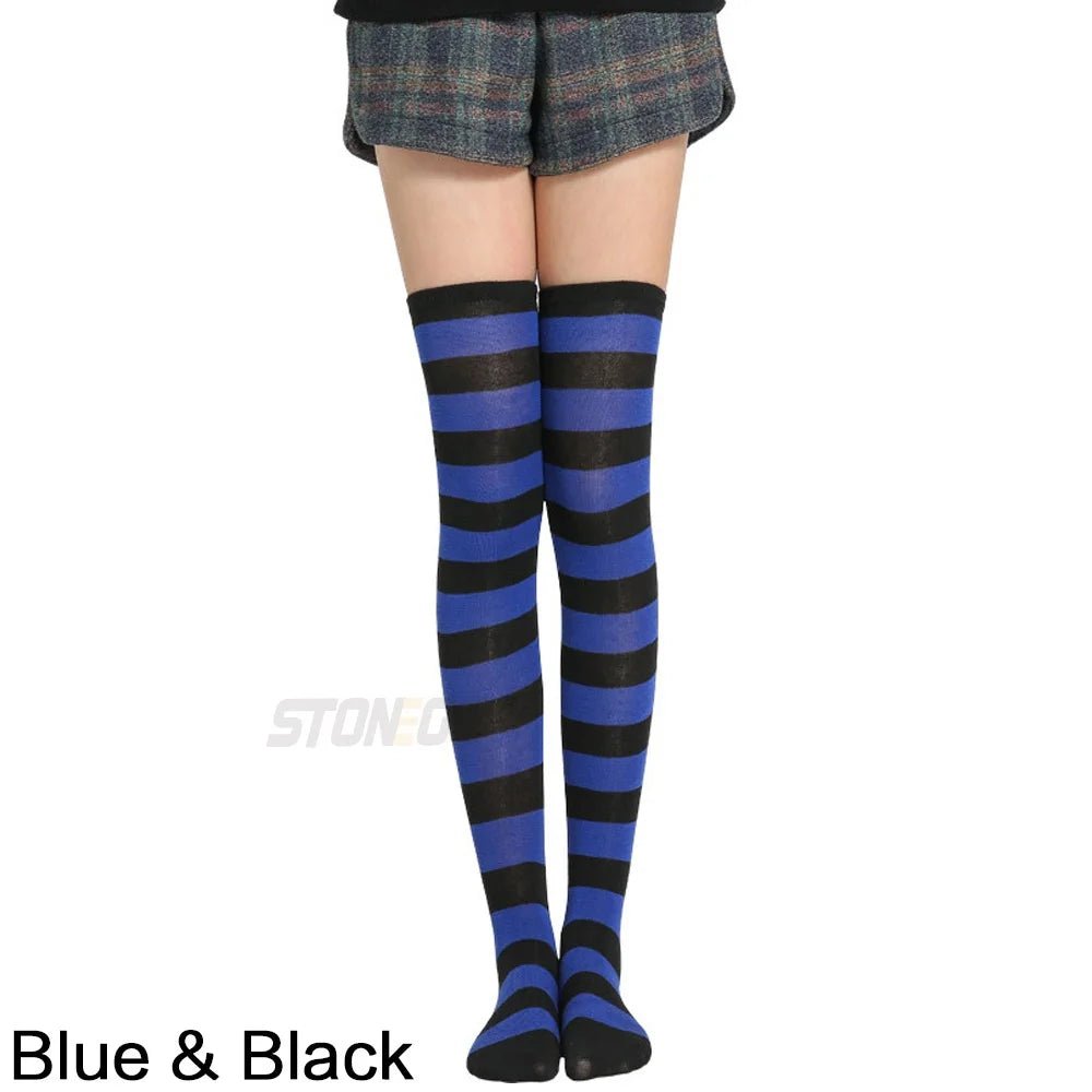 Women's Over - Knee Solid Leg Warmer Socks – Long Thigh High Socks - lily supply