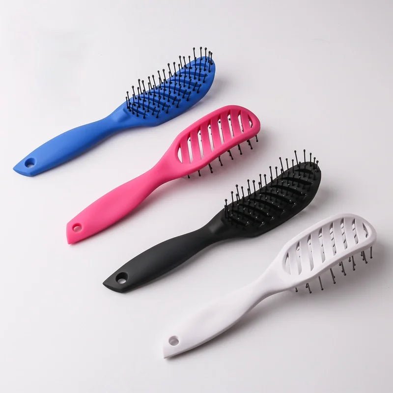 9 - Row Detangling Hair Brush - Scalp Massage Styling Hairbrush - lily supply