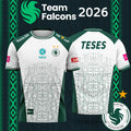 2026 New TEAM Falcons Esports Team Jersey Men and Women Summer Casual Short Sleeve for Gaming Enthusiasts - lily supply
