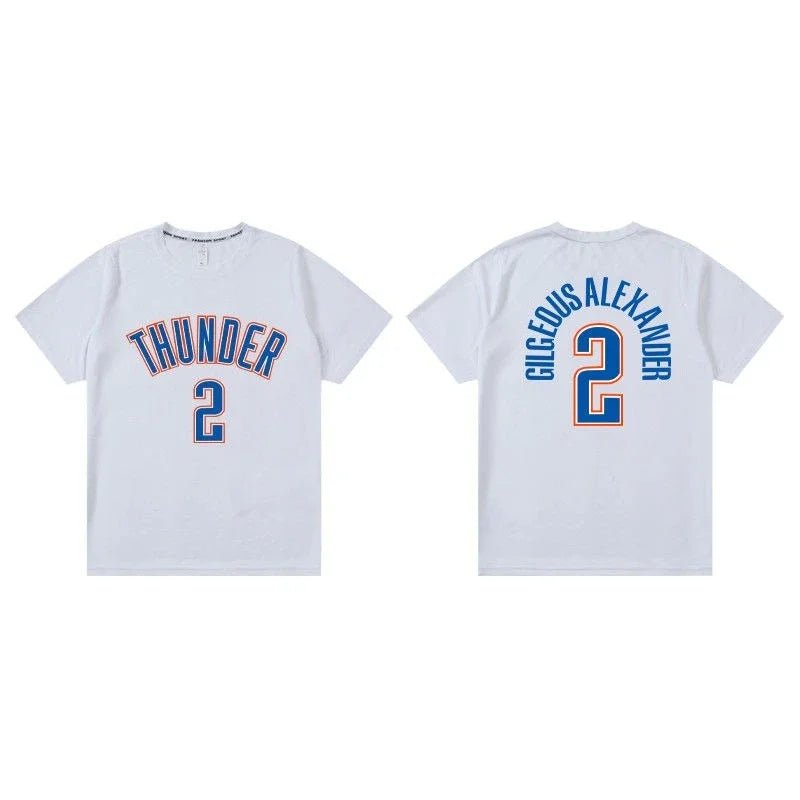 SGA, Williams & Holmgren Basketball Jersey – Casual Short Sleeve Fan Shirt - lily supply