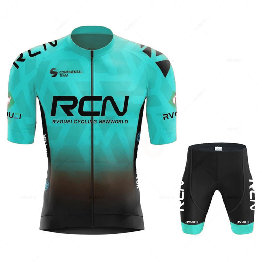 2025 RCN Team Cycling Jersey Set Summer Breathable Road Bicycle Suit Riding Uniform Bike MTB Clothing New Sports Cycling Kits - lily supply