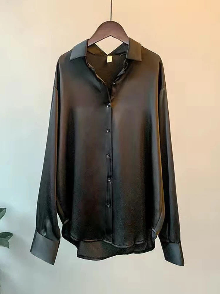 Women's Silk Acetate Office Blouse