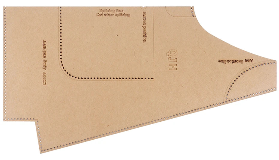 Women's Tote Bag DIY Leather Sewing Template - Kraft Paper Craft Kit