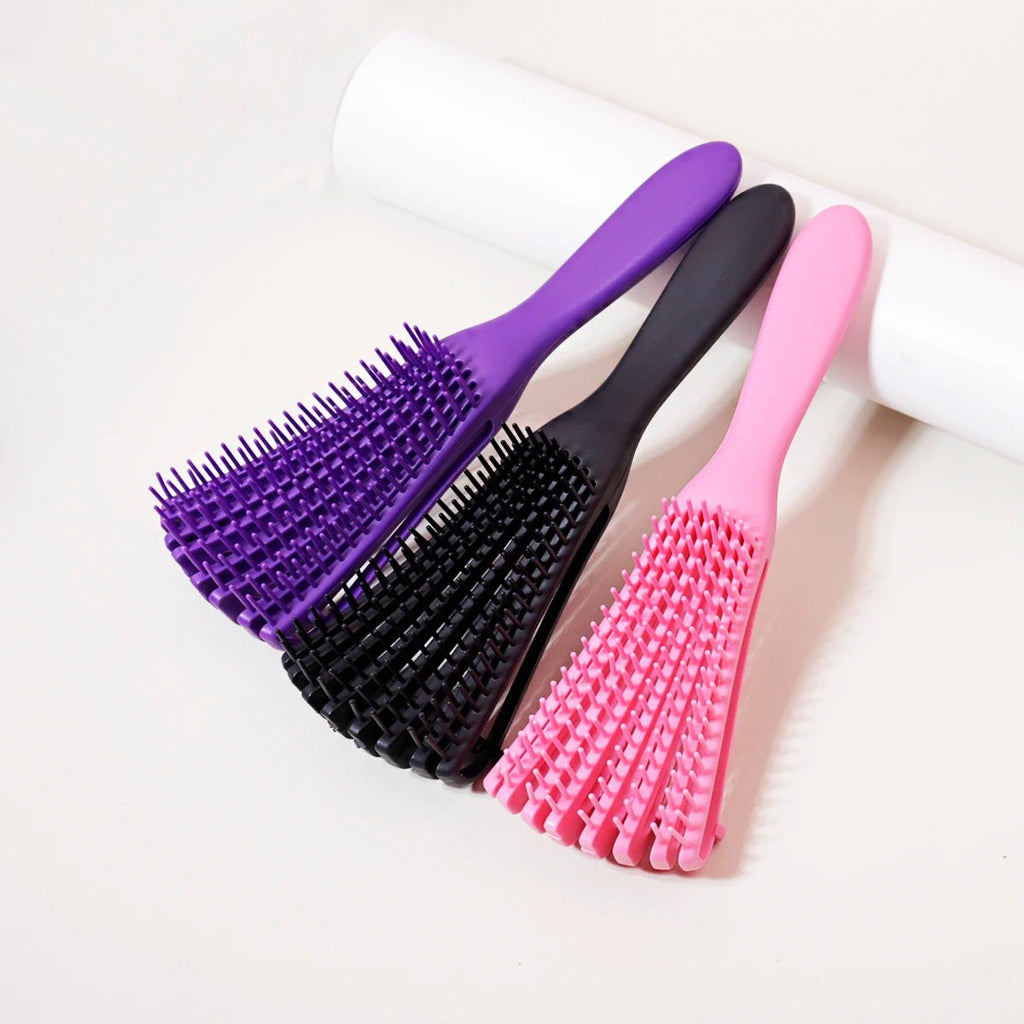 Scalp Massage Brush - Anti - Static Wet Curl Salon Hair Brush - lily supply