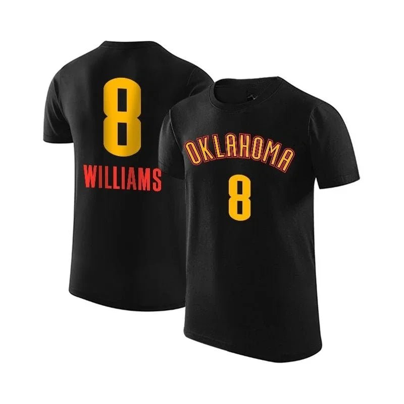 SGA, Williams & Holmgren Basketball Jersey – Casual Short Sleeve Fan Shirt - lily supply