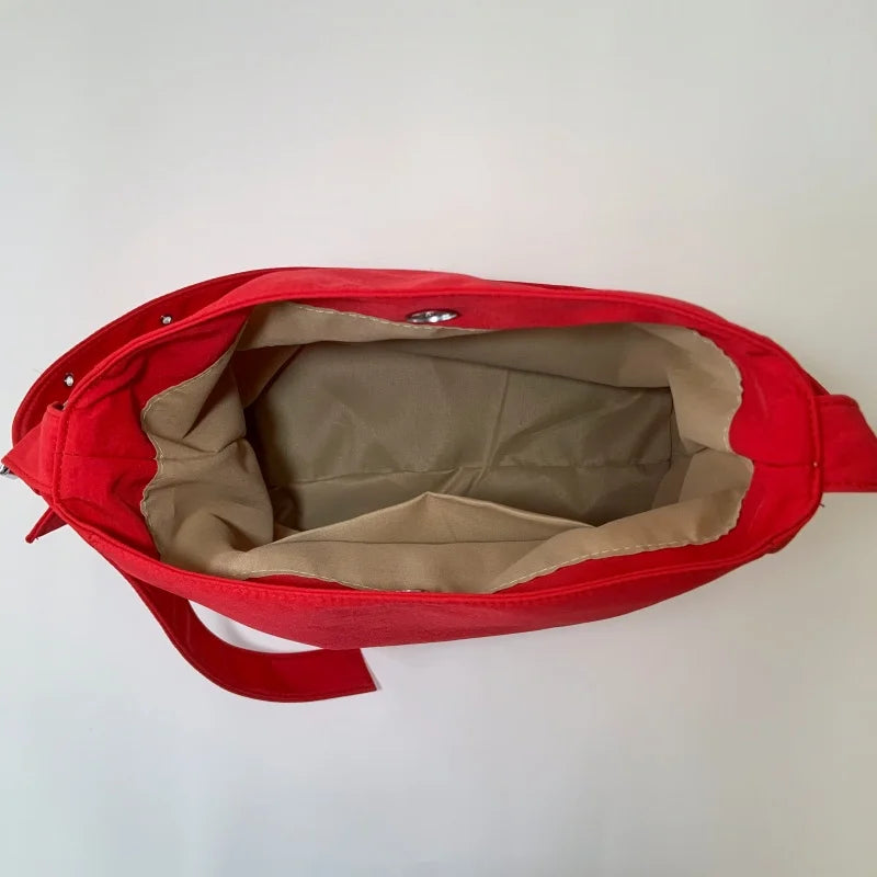 Women Canvas Shoulder Bags Work Travel Tote Women's Handbags Large Capacity Bag Solid Color Simple Casual Commuter Bag