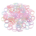 500pcs Colourful Small Disposable Elastic Hair Bands for Girls - lily supply