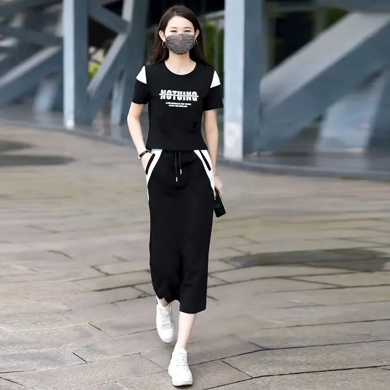Short Sleeve Women's Two-Piece Set