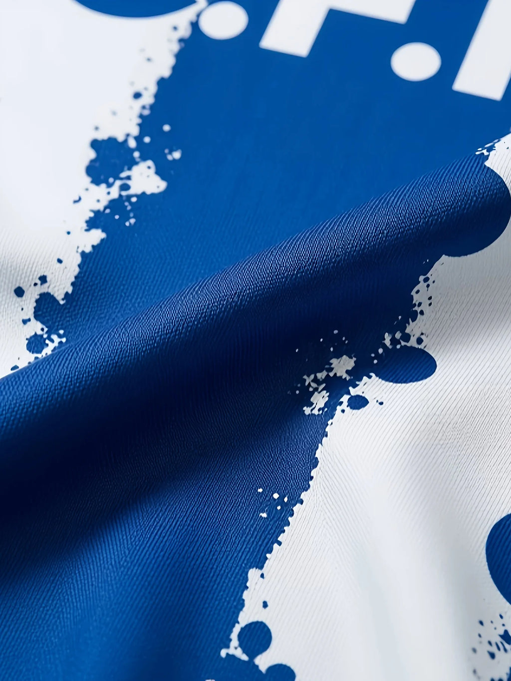 Men’s Football Jersey – Blue & White Stripes with CFM Team Emblem