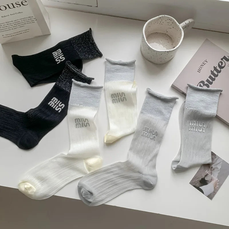 Women's Ballet Lace Glass Wire Transparent Socks – Sheer Ankle Socks