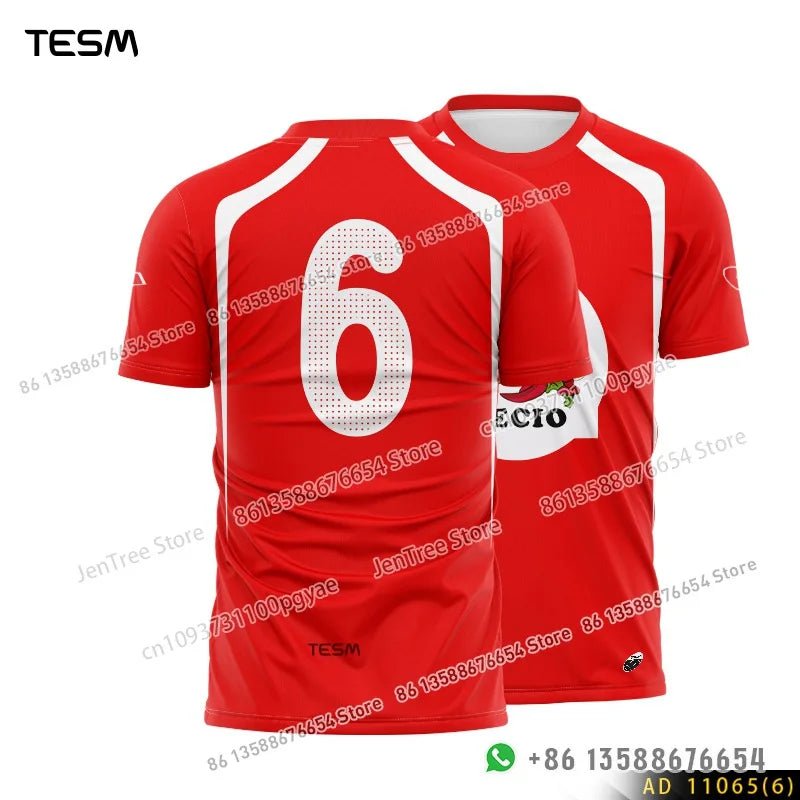 TESM Retro Sports Jersey – Men's & Women's Casual Top - Men's Clothing - lily supply