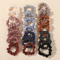 20pcs Random Colour Silk Hair Scrunchies - Cute Ponytail Holders for Girls - lily supply