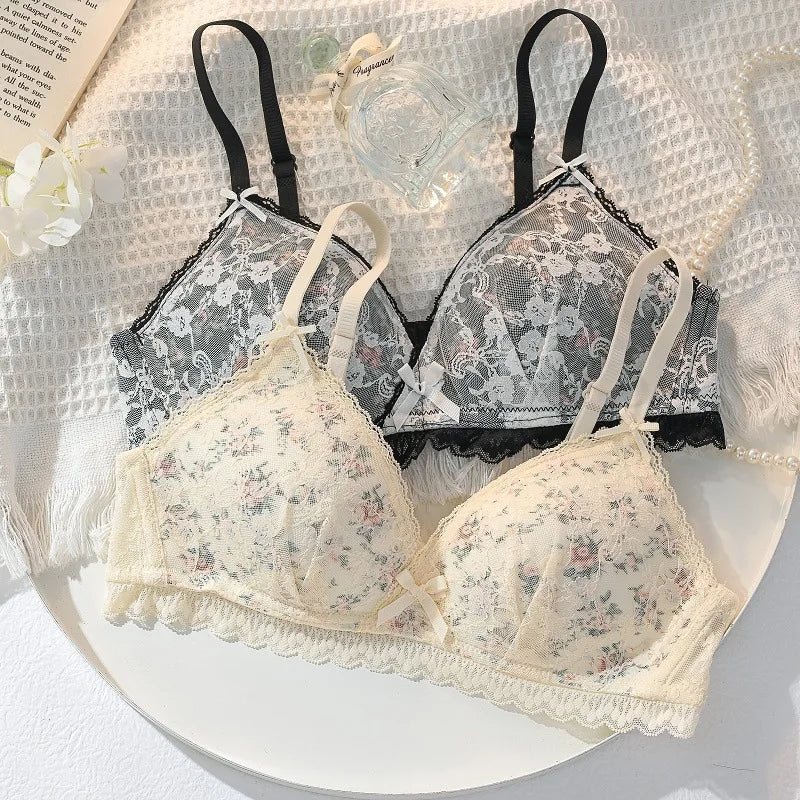 Women's Floral Lace Tube Bralette