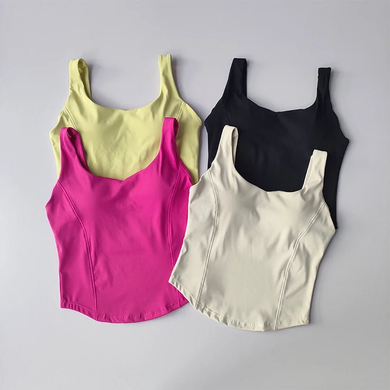 Women Sexy Sports Bra Crop Tops Tube Top Bra Female Streetwear Sleeveless Camis Seamless Sport Lingerie Tee Crop Top Sports Vest - lily supply