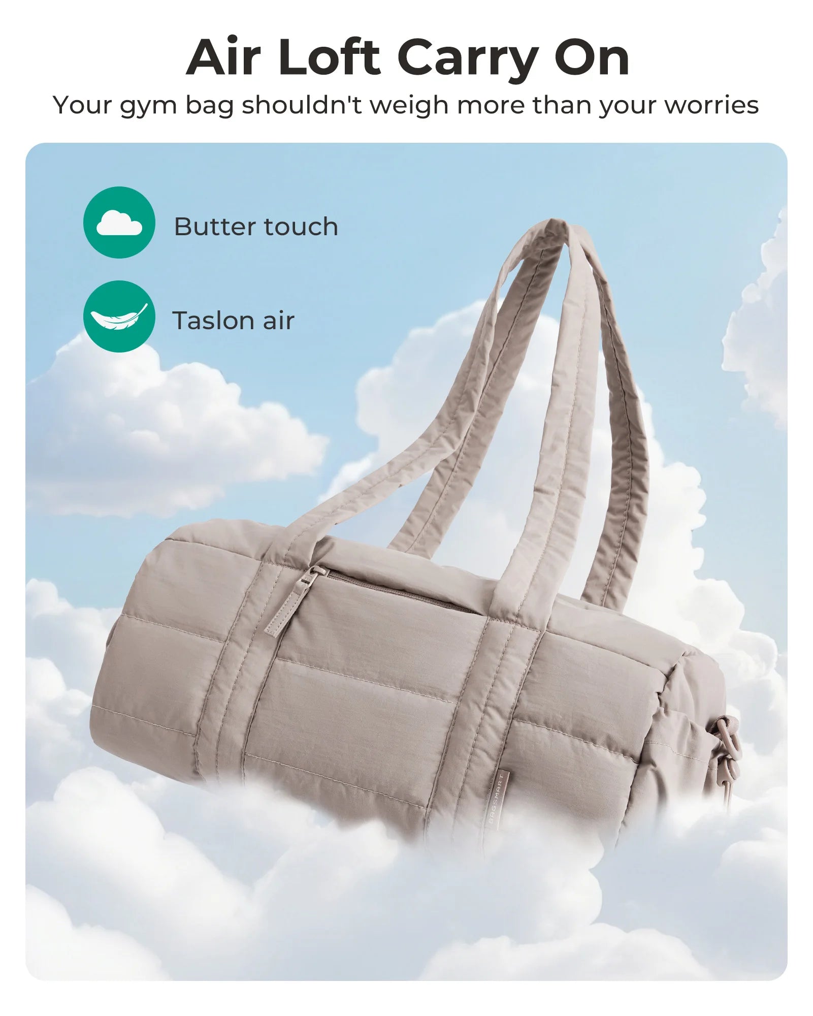 BAGSMART Travel Bag for Women Sport Gym Bag with Wet Pocket Large Capacity Weekend Trip Overnight Bag Travel Essentials