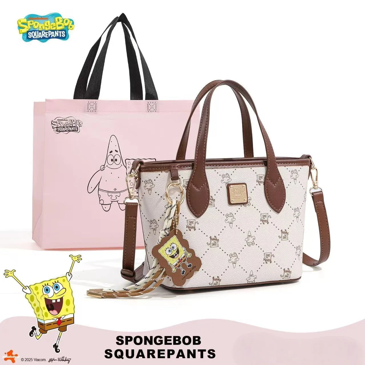 Fashionable Handbags for Women 2026 Autumn and Winter New Style Cartoon Embroidered Shoulder Bag Versatile Crossbody Bucket Bag