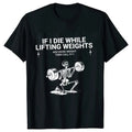 Men's Funny Weightlifting Gym T-Shirt - Short Sleeve Fitness Exercise Tee