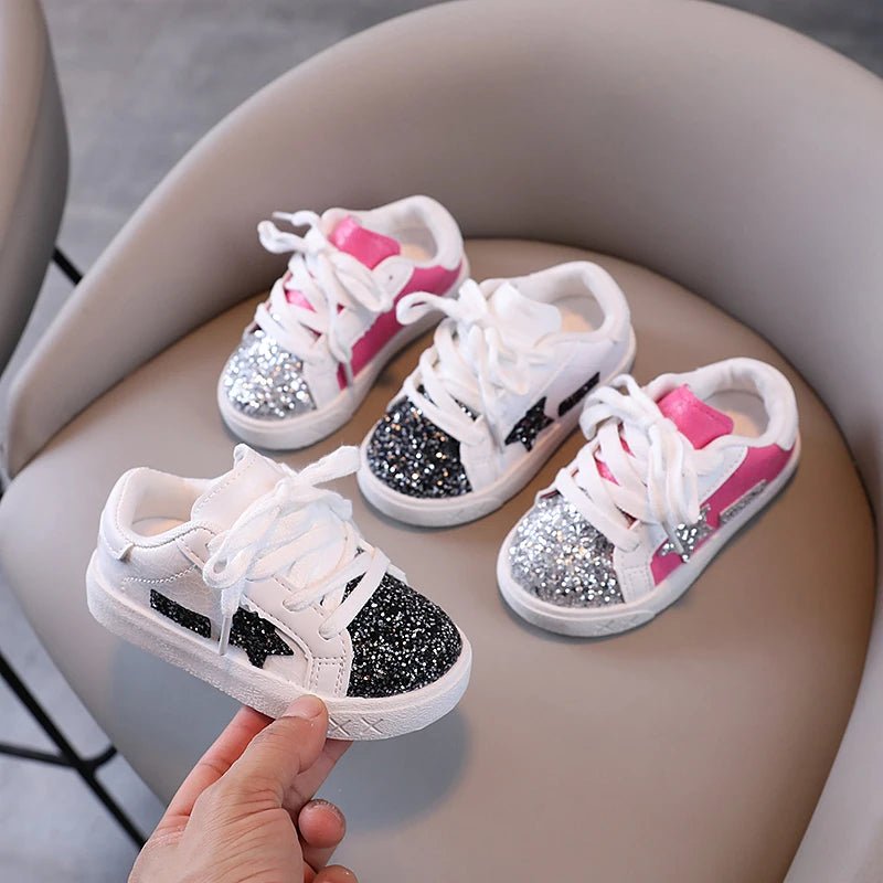 Girls' Shoes 2025 Spring New Casual Versatile Little Girls Star sneakers Spring and Autumn Children's Sports Shoes - lily supply