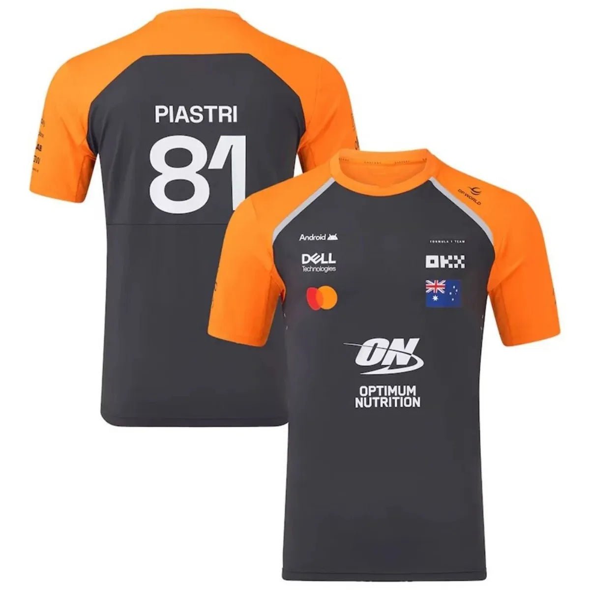 Lando Norris & Oscar Piastri 2025 Racing Team Jersey – F1 Fan Shirt - lily supply
