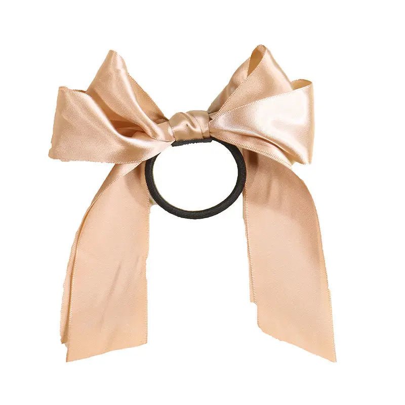 Korean BowKnot Hair Tie Scrunchies - Long Ribbon Elastic Hair Bands - lily supply