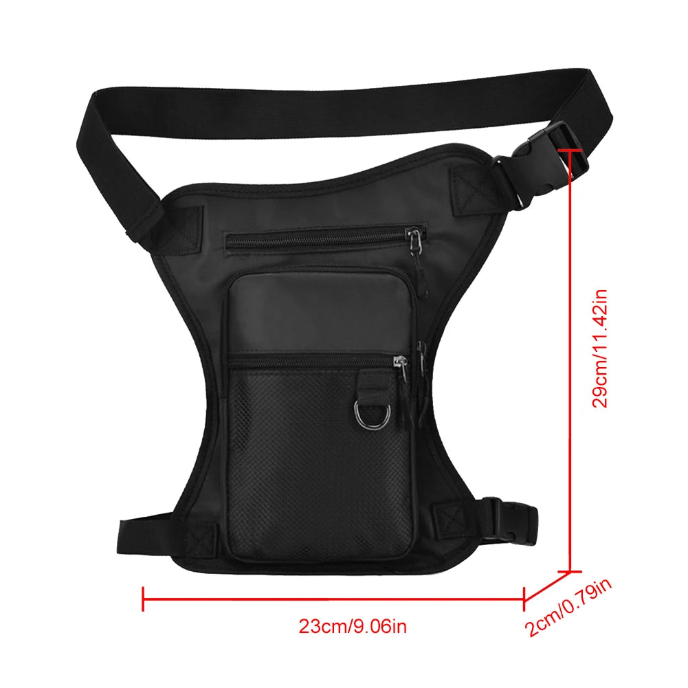 Travel Bag Motorcycle Leg Side Bag Waterproof Motorbike Waist Leg Bag Men Women Hip Bum Pack Outdoor Sports Casual Fanny Pack