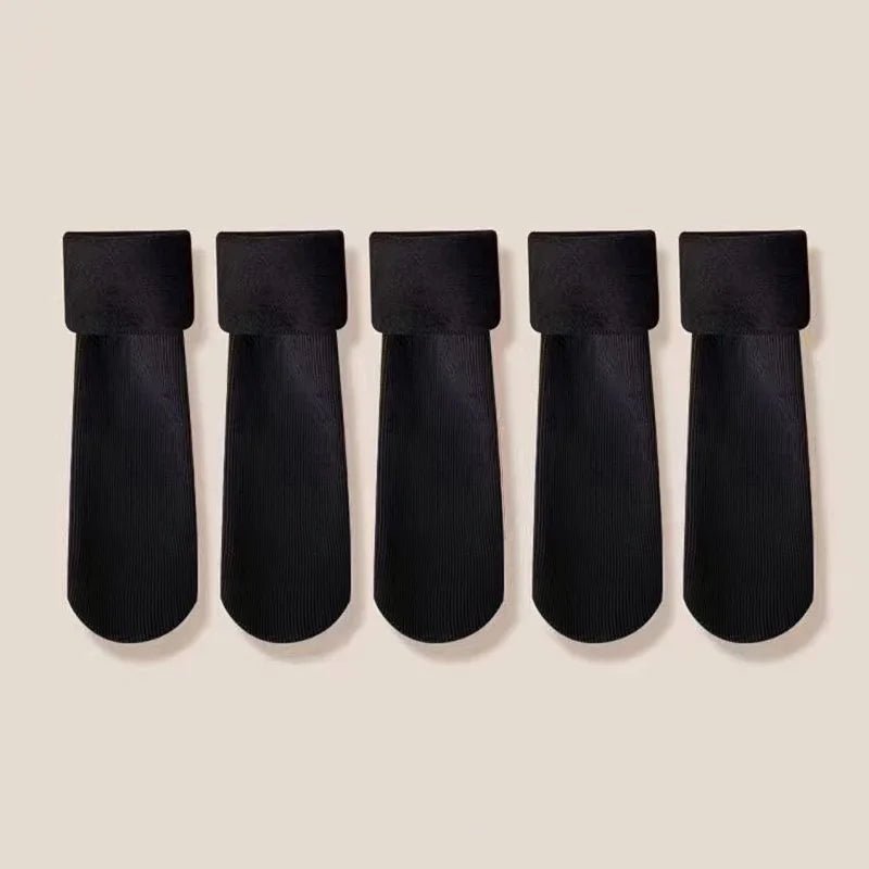 Women's Fuzzy Warm Snow Socks - 5 Pairs Thickened Sleeping Floor Stockings - lily supply