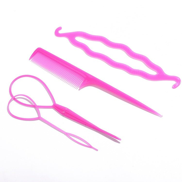 Hair Scrunchie Set - Ball Head Curler Pull Pin Braid Tool 2/4pcs - lily supply