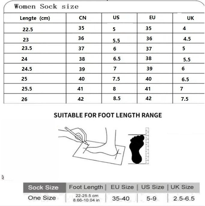 Women's Cute Heart Print Casual Socks - 1/4/8 Pairs Breathable Mid Tube - lily supply