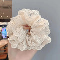 Four Layered Hair Scrunchie - Elastic Ponytail Holder Headband - lily supply