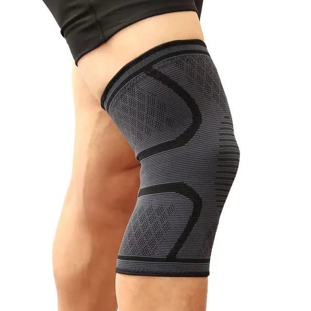 Knitted sports knee pads, running basketball, cycling fitness, anti slip, breathable nylon knee pads for men and women - lily supply