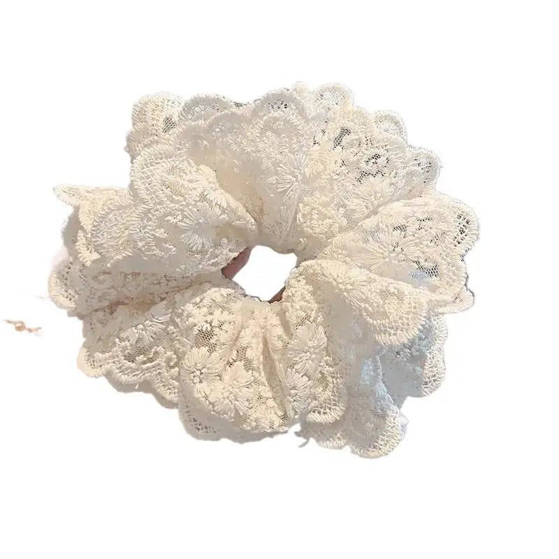 Four Layered Hair Scrunchie - Elastic Ponytail Holder Headband - lily supply