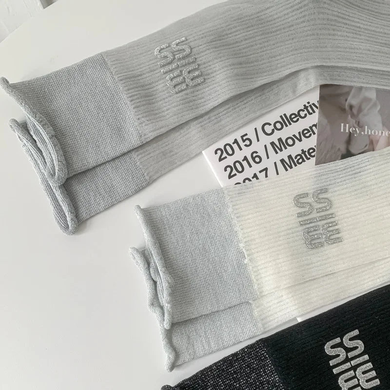 Women's Ballet Lace Glass Wire Transparent Socks – Sheer Ankle Socks - lily supply