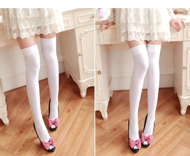 Women's Thigh High Over - Knee Cotton Long Socks – Classic Long Socks - lily supply