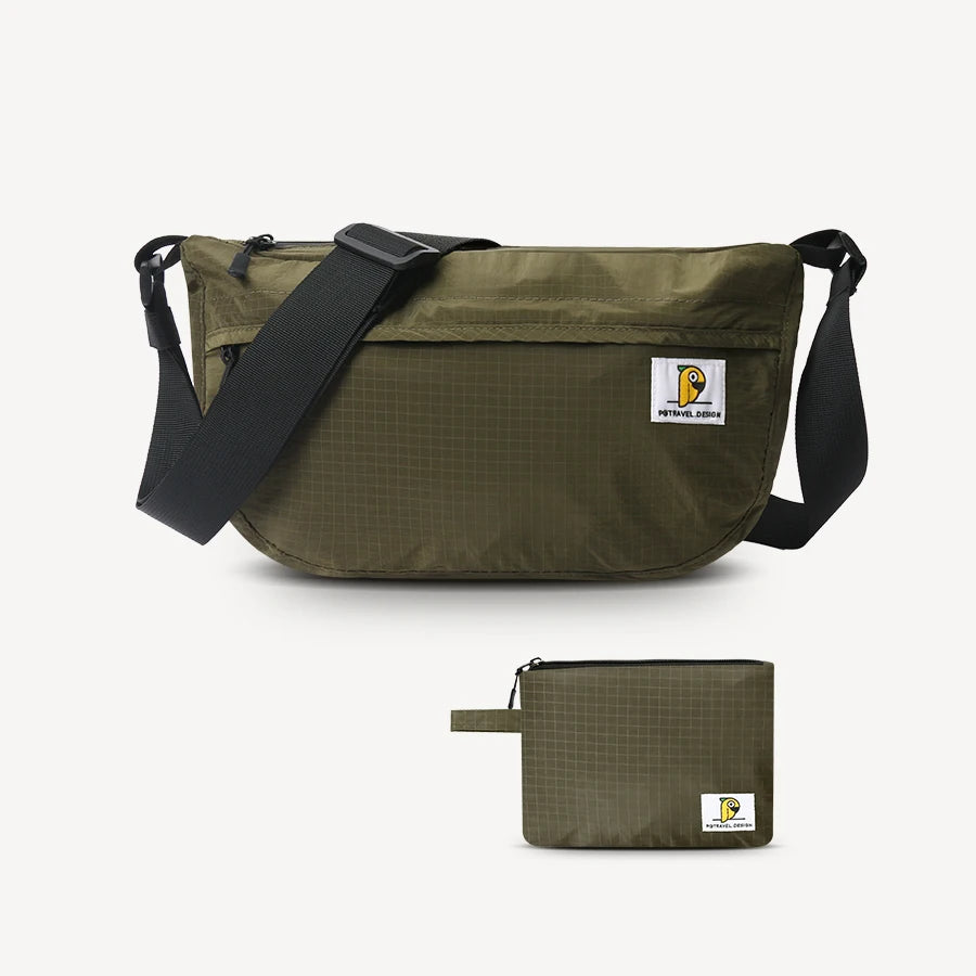 Waterproof Foldable Travel Bag Duffel Tote & Crossbody Bag Large Capacity Portable Luggage Storage Pouch for Women Men