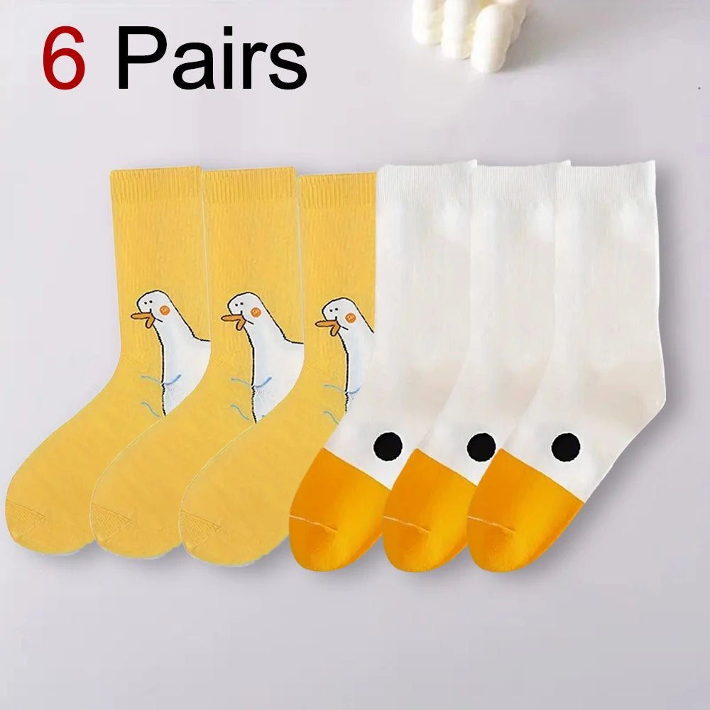 Women's Cartoon Funny Goose Socks – Breathable Soft Casual Socks - lily supply