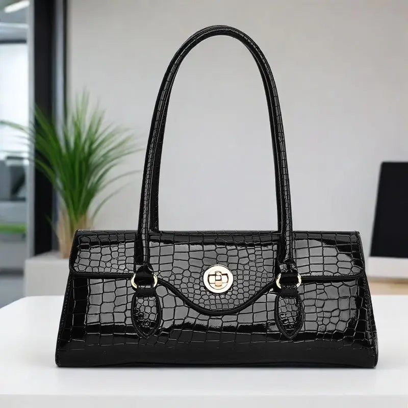 New Handbags Women's Bag Women Fashion Original Foreign Trade Exquisite Crocodile Handbag Large Capacity Shoulder Messenger Bag
