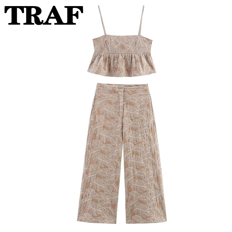 Women's Trouser & Top Two-Piece Set